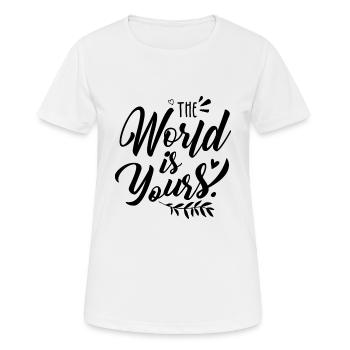 féminisme - T-shirt respirant Femme - blanc - Devant - AI Model Female 172 dark (172cm)