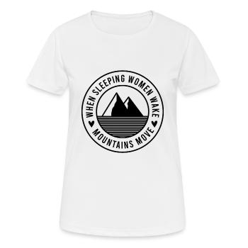 Feminismus Frauenpower - Frauen T-Shirt atmungsaktiv - Weiß - Vorne - AI Model Female 172 dark (172cm)
