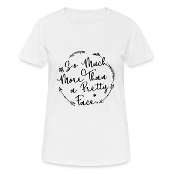 Feminismus Frauenpower - Frauen T-Shirt atmungsaktiv - Weiß - Vorne - AI Model Female 172 dark (172cm)