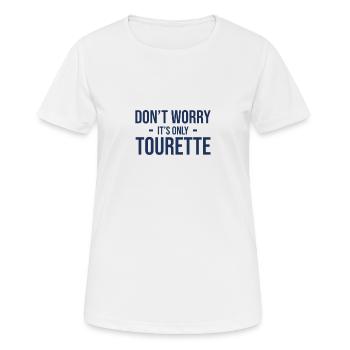 Tick Tourette Syndrom Tourettesyndrom Behinderung - Frauen T-Shirt atmungsaktiv - Weiß - Vorne - AI Model Female 172 dark (172cm)