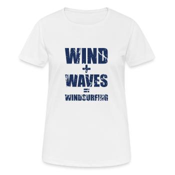 Windsurfer - T-shirt respirant Femme - blanc - Devant - AI Model Female 172 dark (172cm)