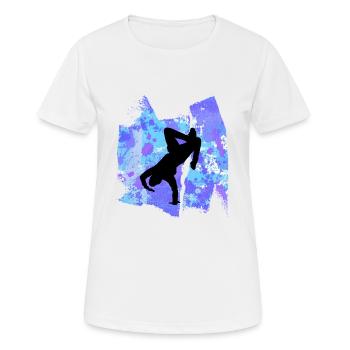 Breakdancer Breakdance Dancing T Shirt - Women's Breathable T-Shirt - white - Front - AI Model Female 172 dark (172cm)