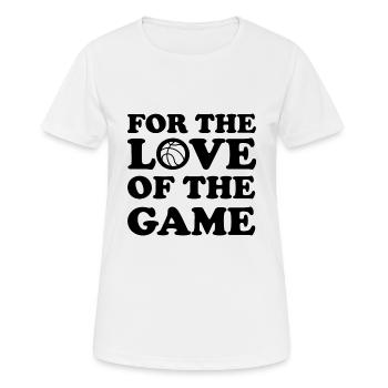 basket-ball - T-shirt respirant Femme - blanc - Devant - AI Model Female 172 dark (172cm)