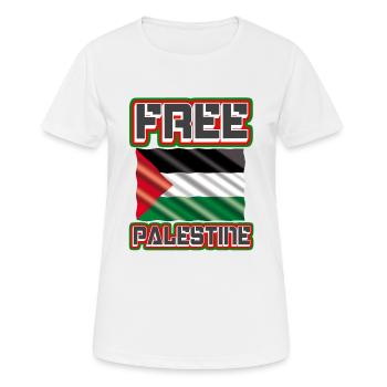 Free Palestine - Palestine Flag, Palestine, Gaza - Women's Breathable T-Shirt - white - Front - AI Model Female 172 dark (172cm)