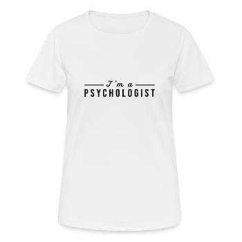 Psychologist - Women's Breathable T-Shirt - white - Front - AI Model Female 172 dark (172cm)