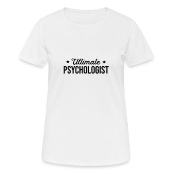 Psychologue psychologue Psychologie Psychose - T-shirt respirant Femme - blanc - Devant - AI Model Female 172 dark (172cm)