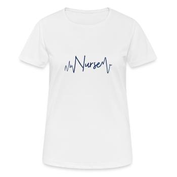 Nurse Nurse Nurse - Women's Breathable T-Shirt - white - Front - AI Model Female 172 dark (172cm)
