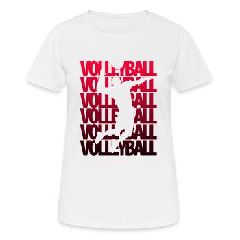 Équipe de volleyball - T-shirt respirant Femme - blanc - Devant - AI Model Female 172 dark (172cm)