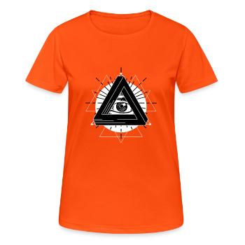 Mystic eye - Women's Breathable T-Shirt - neon orange - Front - AI Model Female 172 dark (172cm)