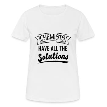 chimie - T-shirt respirant Femme - blanc - Devant - AI Model Female 172 dark (172cm)