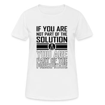 Chemie - Frauen T-Shirt atmungsaktiv - Weiß - Vorne - AI Model Female 172 dark (172cm)