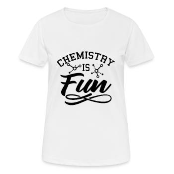 Chemie - Frauen T-Shirt atmungsaktiv - Weiß - Vorne - AI Model Female 172 dark (172cm)