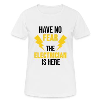 Cadeau de poteau électrique électricien - T-shirt respirant Femme - blanc - Devant - AI Model Female 172 dark (172cm)