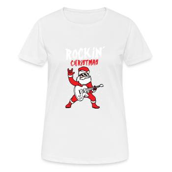 rocking Weihnachtsgeschenk - Frauen T-Shirt atmungsaktiv - Weiß - Vorne - AI Model Female 172 dark (172cm)