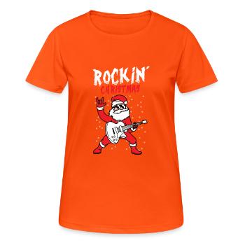 rocking christmas gift - Women's Breathable T-Shirt - neon orange - Front - AI Model Female 172 dark (172cm)