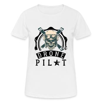 Drone pilot - Women's Breathable T-Shirt - white - Front - AI Model Female 172 dark (172cm)