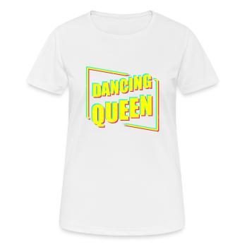 Dancing Queen - Frauen T-Shirt atmungsaktiv - Weiß - Vorne - AI Model Female 172 dark (172cm)