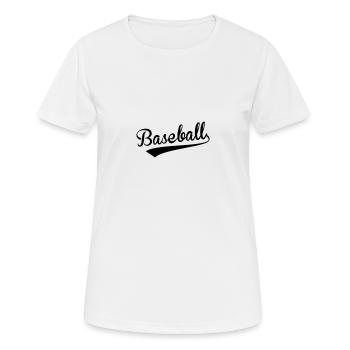 Baseball Baseball Baseball Baseball - T-shirt respirant Femme - blanc - Devant - AI Model Female 172 dark (172cm)