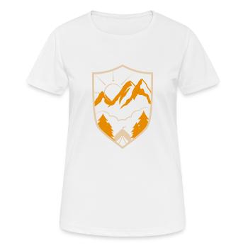 Aventure en plein air nature cadeau nature camping - T-shirt respirant Femme - blanc - Devant - AI Model Female 172 dark (172cm)