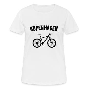 Kopenhagen Dänemark Urlaub Fahrrad Geschenk - Frauen T-Shirt atmungsaktiv - Weiß - Vorne - AI Model Female 172 dark (172cm)
