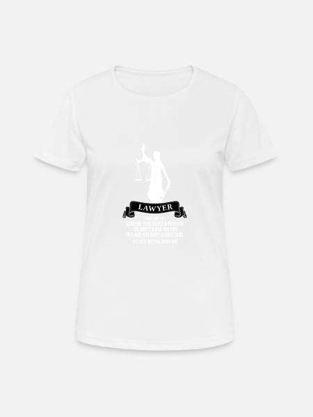 Avocat Avocat Définition Juge Jura Cadeau - T-shirt respirant Femme - blanc