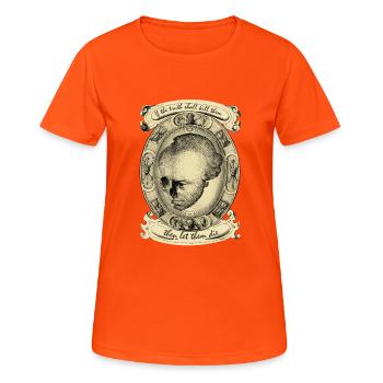 Let Them Die - T-shirt respirant Femme - orange néon - Devant - AI Model Female 172 dark (172cm)