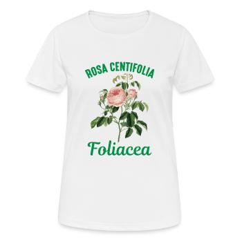 Rose Latein - Frauen T-Shirt atmungsaktiv - Weiß - Vorne - AI Model Female 172 dark (172cm)