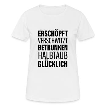 Musik Festival Saison - Frauen T-Shirt atmungsaktiv - Weiß - Vorne - AI Model Female 172 dark (172cm)