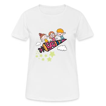 Rentrée scolaire rentrée scolaire - T-shirt respirant Femme - blanc - Devant - AI Model Female 172 dark (172cm)