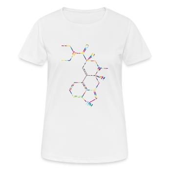 LSD Strukturformel Acid Molekül Albert Hofmann - Frauen T-Shirt atmungsaktiv - Weiß - Vorne - AI Model Female 172 dark (172cm)