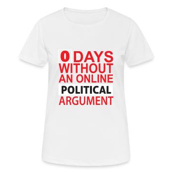 Politique - T-shirt respirant Femme - blanc - Devant - AI Model Female 172 dark (172cm)
