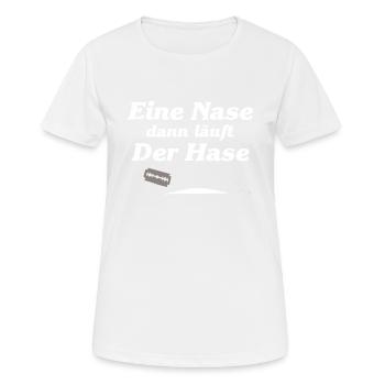 Drogen Kokain lustiger Spruch Mdma Geschenk - Frauen T-Shirt atmungsaktiv - Weiß - Vorne - AI Model Female 172 dark (172cm)