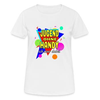 Jugend Ohne Handy - Ich War Dabei - Frauen T-Shirt atmungsaktiv - Weiß - Vorne - AI Model Female 172 dark (172cm)