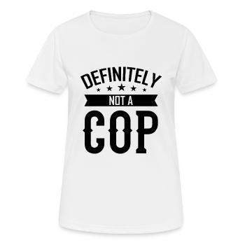 ACAB Polizei - Frauen T-Shirt atmungsaktiv - Weiß - Vorne - AI Model Female 172 dark (172cm)