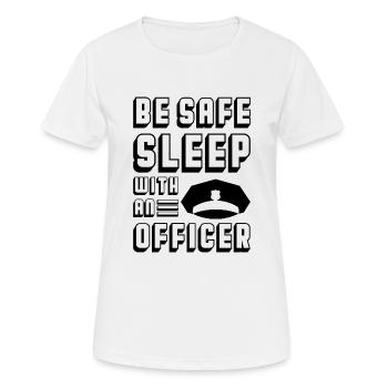 police - T-shirt respirant Femme - blanc - Devant - AI Model Female 172 dark (172cm)