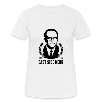 DDR Kanzler Ossi Ostdeutschland GDR - Frauen T-Shirt atmungsaktiv - Weiß - Vorne - AI Model Female 172 dark (172cm)