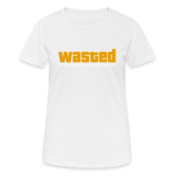 Gaming Gift Idea wast-ed - Women's Breathable T-Shirt - white - Front - AI Model Female 172 dark (172cm)