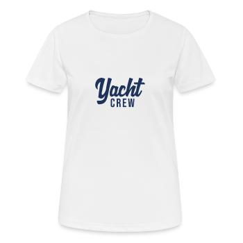 Yachtclub Crew Yacht Schiff Motoryacht Besatzung - Frauen T-Shirt atmungsaktiv - Weiß - Vorne - AI Model Female 172 dark (172cm)