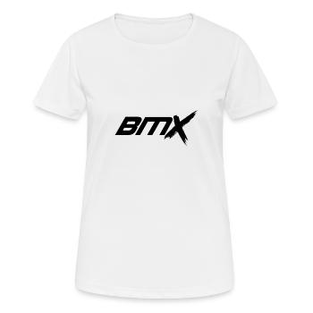 Freestyle BMX - Frauen T-Shirt atmungsaktiv - Weiß - Vorne - AI Model Female 172 dark (172cm)
