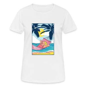Woman Hammock - T-shirt respirant Femme - blanc - Devant - AI Model Female 172 dark (172cm)