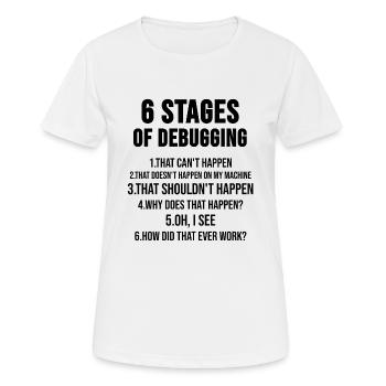 Programmierer Coder Html Code Software Geschenk - T-shirt respirant Femme - blanc - Devant - AI Model Female 172 dark (172cm)