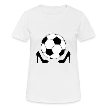 Football féminin - T-shirt respirant Femme - blanc - Devant - AI Model Female 172 dark (172cm)