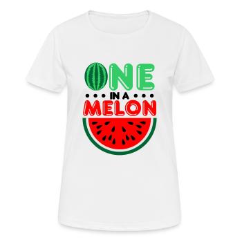 One out of a melon or million for couples - Women's Breathable T-Shirt - white - Front - AI Model Female 172 dark (172cm)