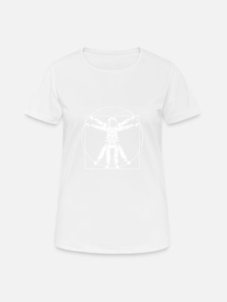 Vitruvian astronaut gift - Women's Breathable T-Shirt - white