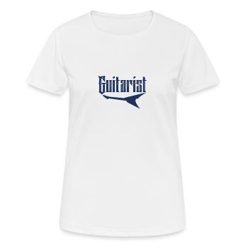 E-Gitarre - Frauen T-Shirt atmungsaktiv - Weiß - Vorne - AI Model Female 172 dark (172cm)