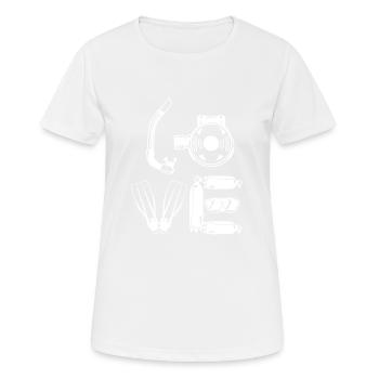 Diving Diver Diving Gift - T-shirt respirant Femme - blanc - Devant - AI Model Female 172 dark (172cm)