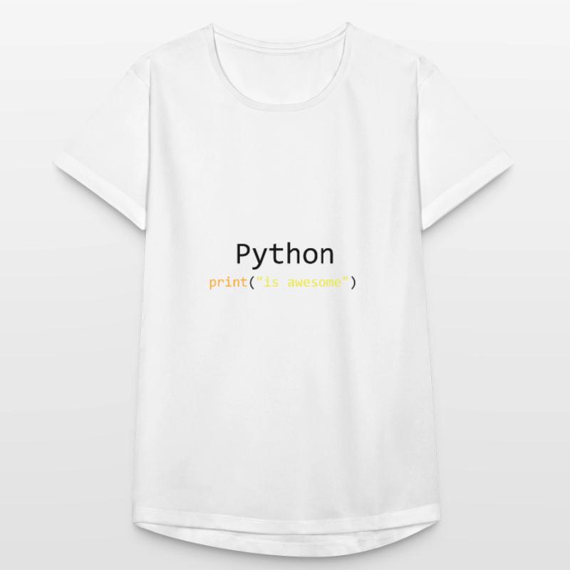 Python is awesome T-shirt respirant Femme