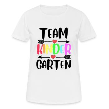 Kindergarten Team - Frauen T-Shirt atmungsaktiv - Weiß - Vorne - AI Model Female 172 dark (172cm)