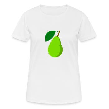 Poire fruit fruit - T-shirt respirant Femme - blanc - Devant - AI Model Female 172 dark (172cm)