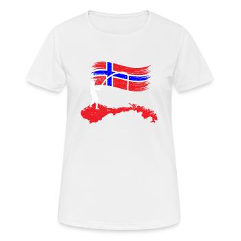 Norwegen Norden Angeln Geschenk Skandinavien - Frauen T-Shirt atmungsaktiv - Weiß - Vorne - AI Model Female 172 dark (172cm)